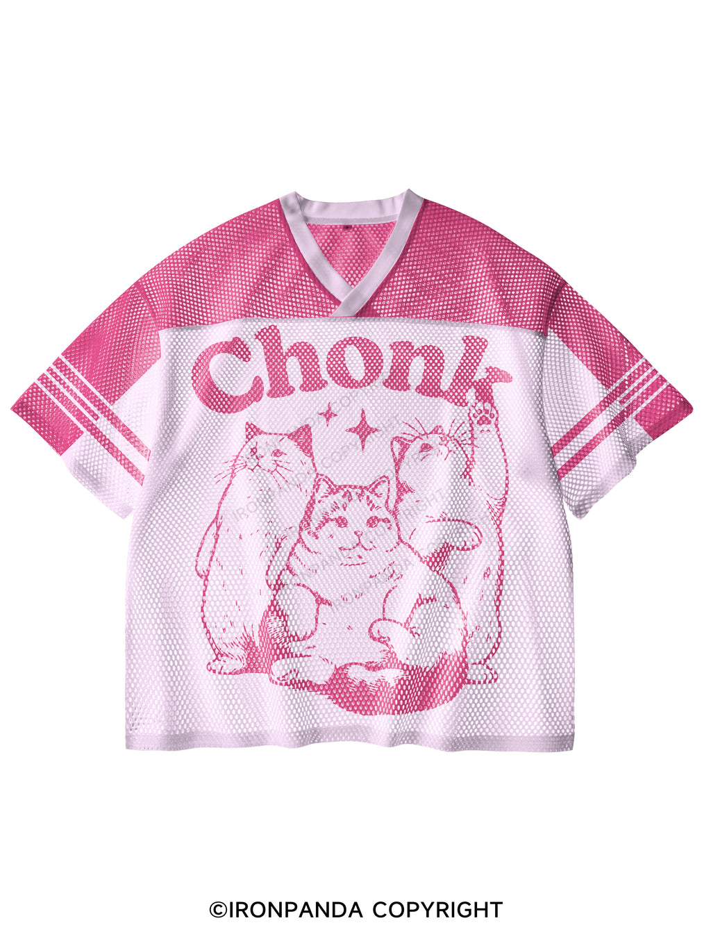 chonk V-Neck Open Hole Mesh Top