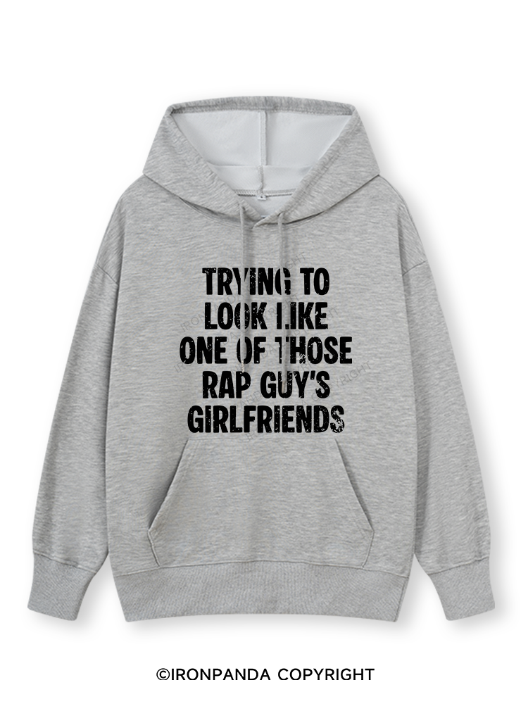 trying to look like one of those rap guy's girlfriends Classic Gym Hoodie