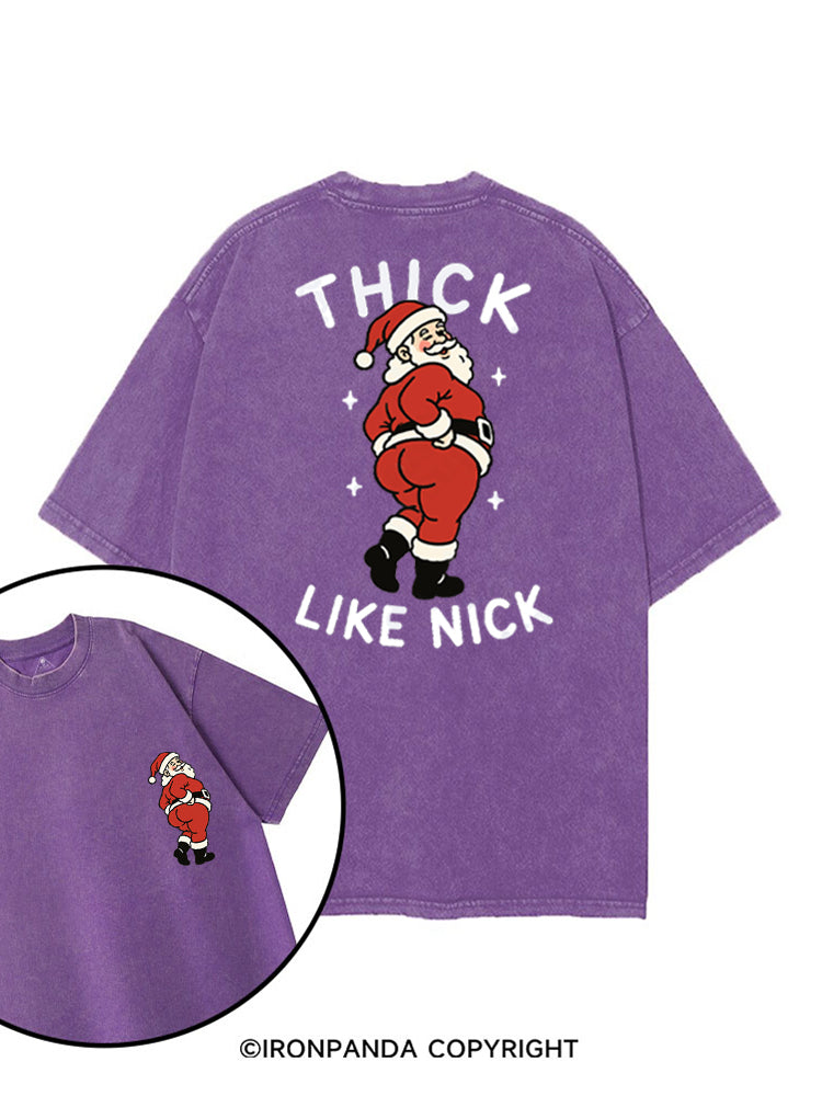THICK LIKE NICK MERRY THICCMAS printed Gym Shirt