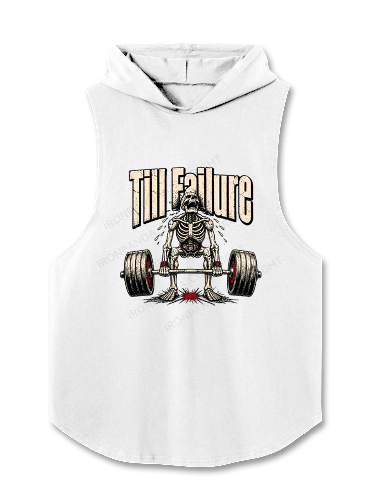 Funny Till Failure Skeleton Deadlift Hooded Tank