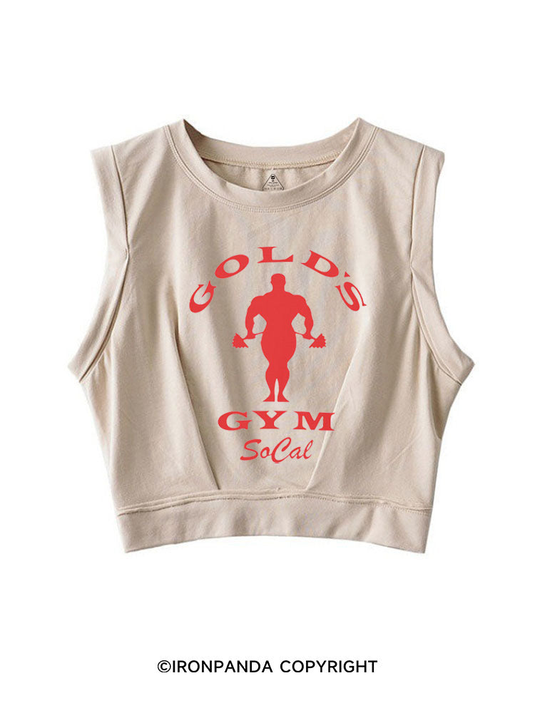 Gold's Gym Socal SLEEVELESS CROP TOPS