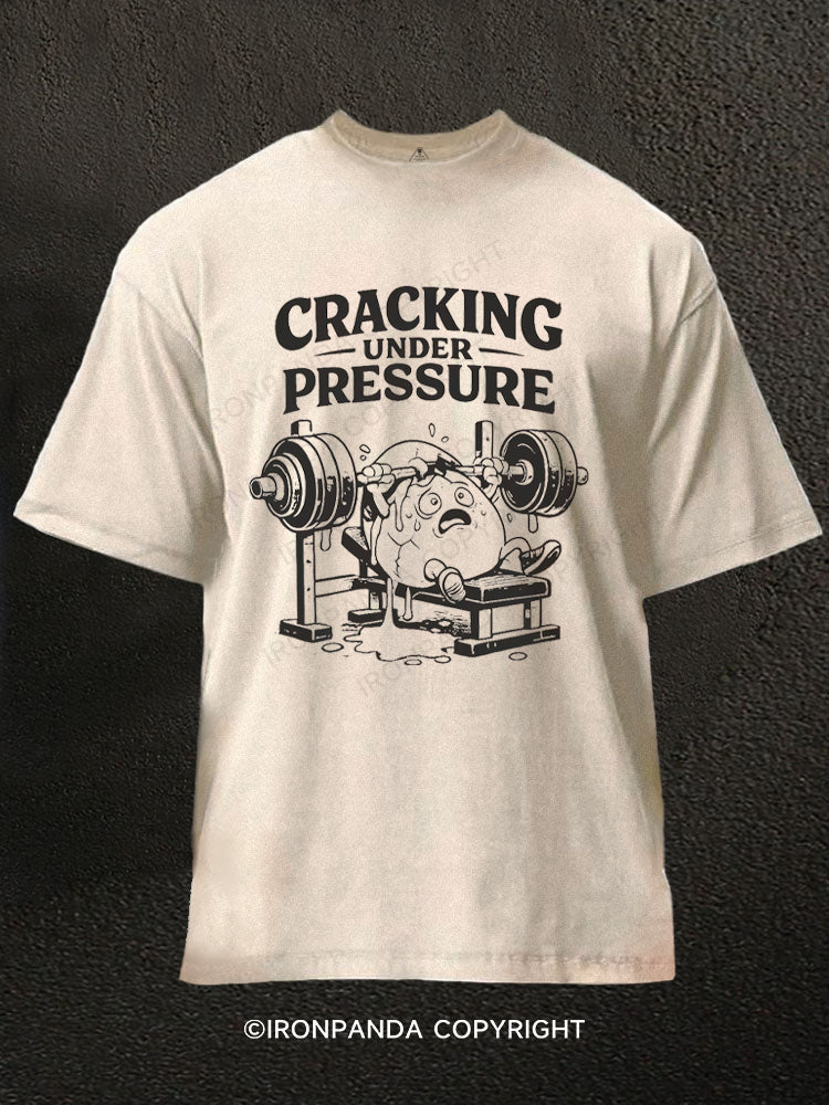 Cracking Under Pressure Washed Gym Shirt