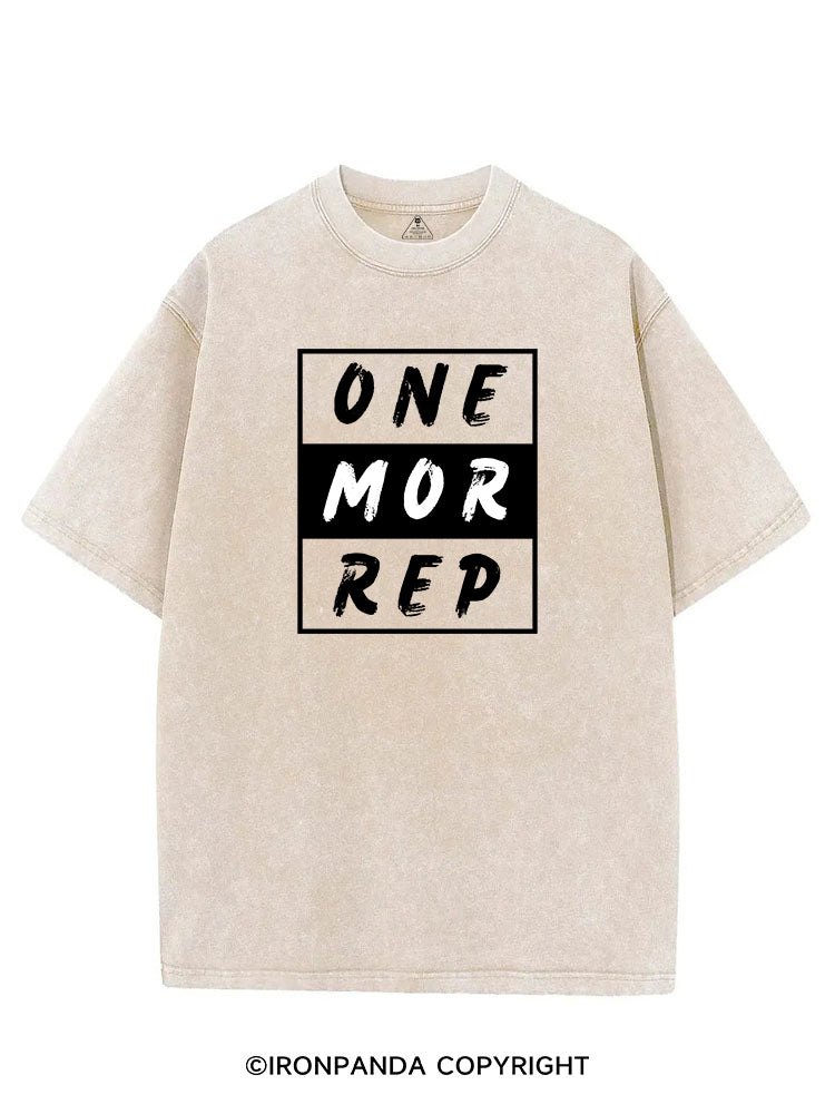 ONE MORE REP POSITIVE GYM STYLE VINTAGE GYM SHIRT