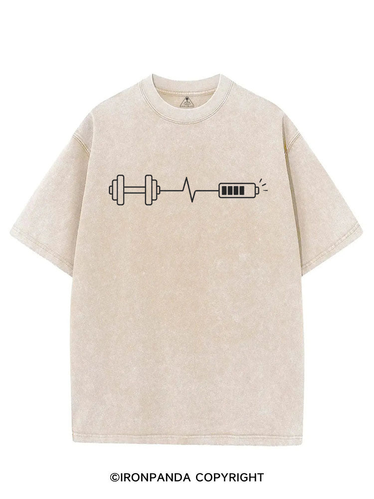 LOW BATTERY SOLUTION VINTAGE GYM SHIRT