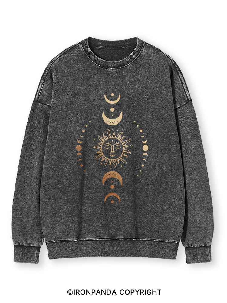 SUN AND MOON Washed Sweatshirt