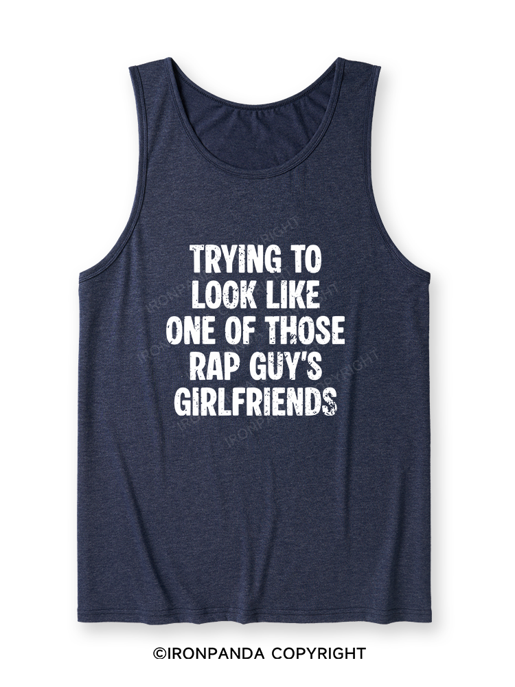 trying to look like one of those rap guy's girlfriends Ultra Soft Heather Tank