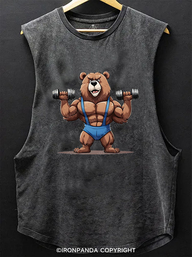 Fitness Bear Scoop Bottom Cotton Tank