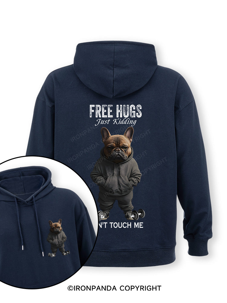 free hugs bulldog Double-Sided Printed Classic Gym Hoodie