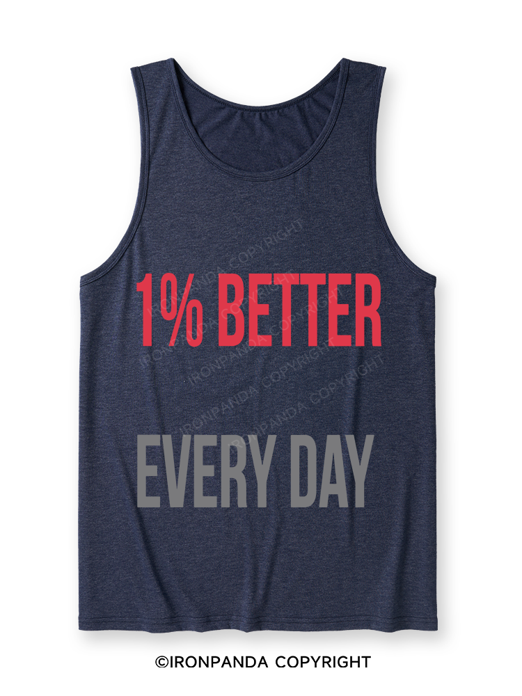 1% Better Every Day Ultra Soft Heather Tank