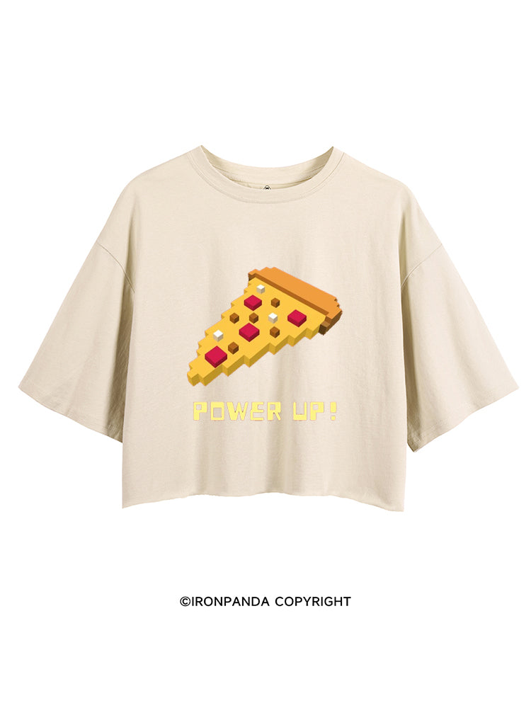 POWER UP! CHEAT DAY PIZZA CROP TOPS