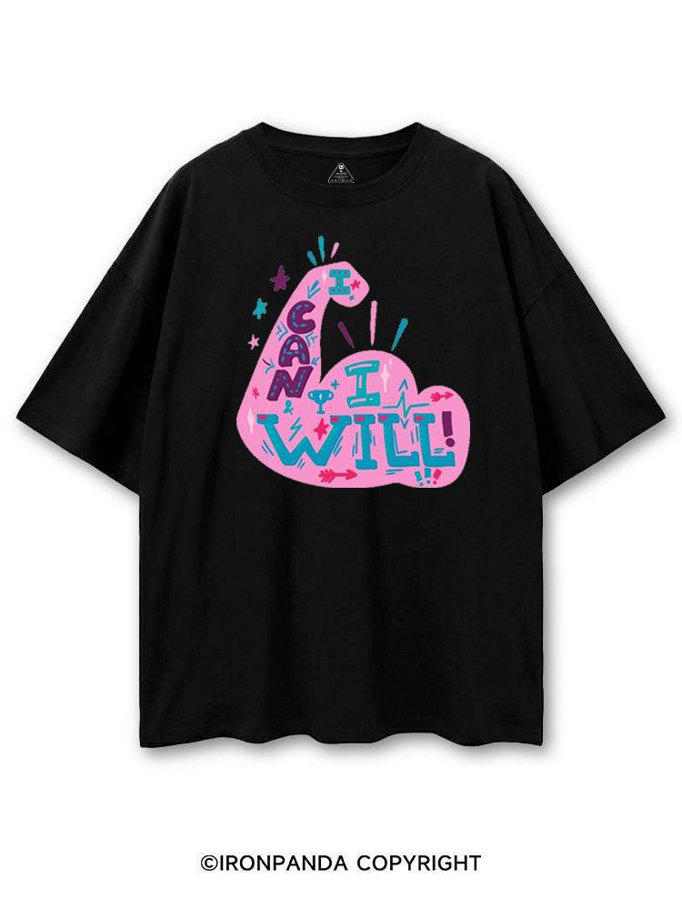 I CAN AND I WILL STRONG MUSCLE COTTON PUMP COVER