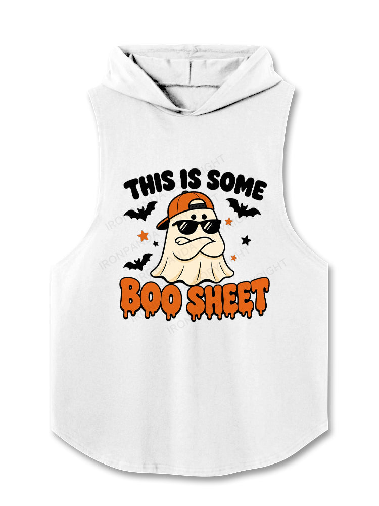 This Is Some Boo Sheet Ghost Fitness Hooded Tank