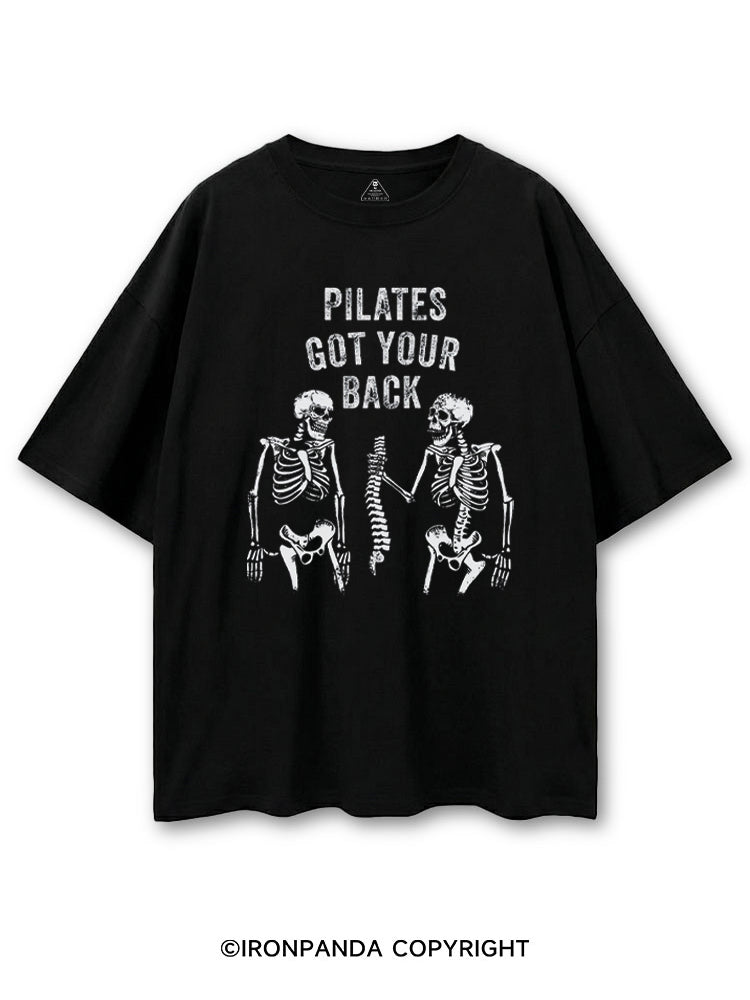 PILATES GOT YOUR BACK SKELETON COTTON PUMP COVER