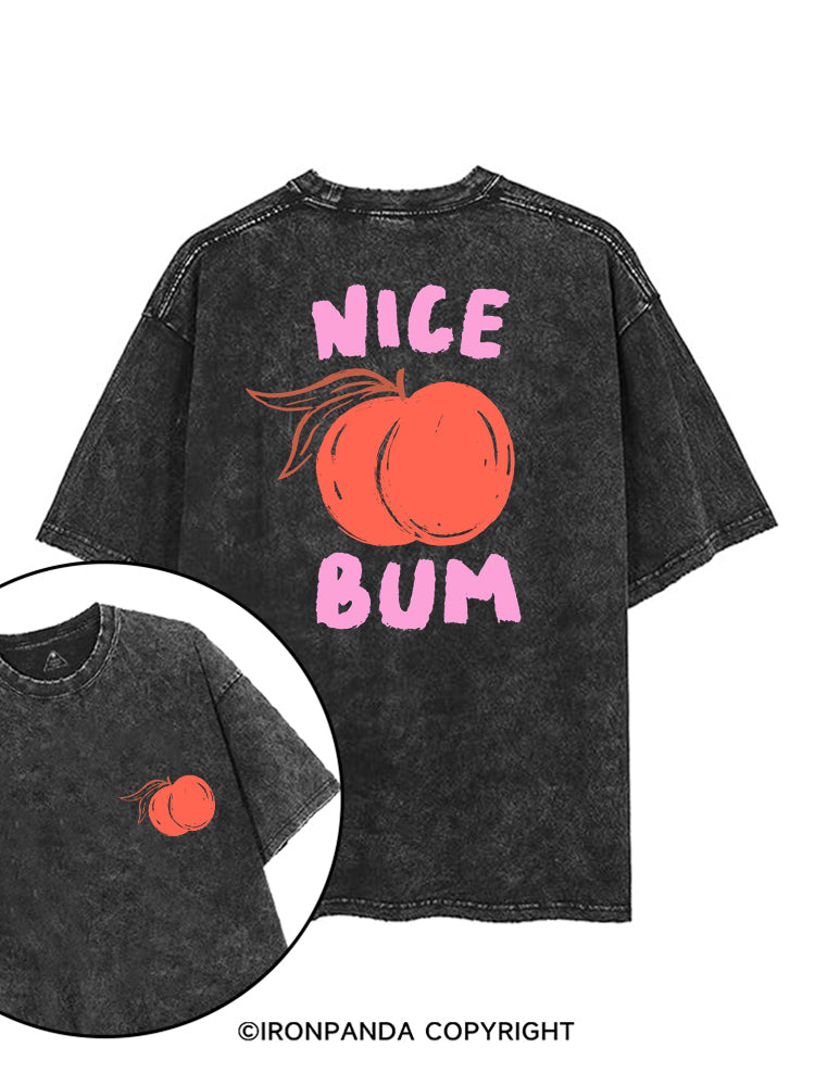 NICE BUM PEACHY printed Gym Shirt