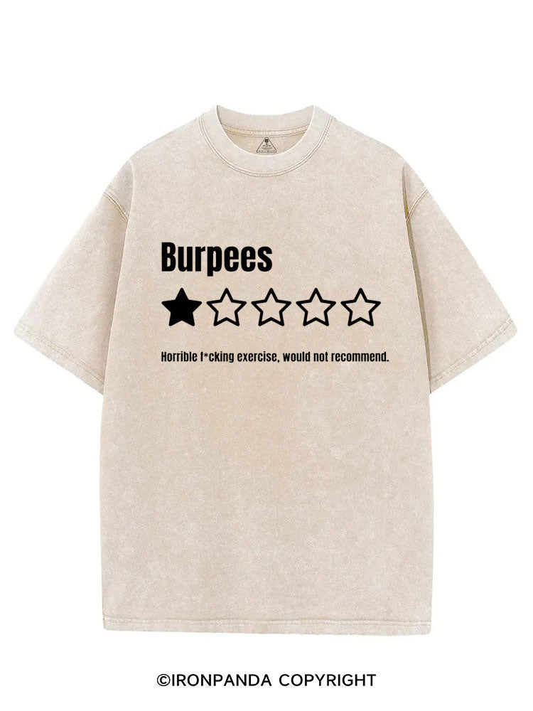 BURPEES HORRIBLE FUCKING EXERCISE, WOULD NOT RECOMMEND VINTAGE GYM SHIRT