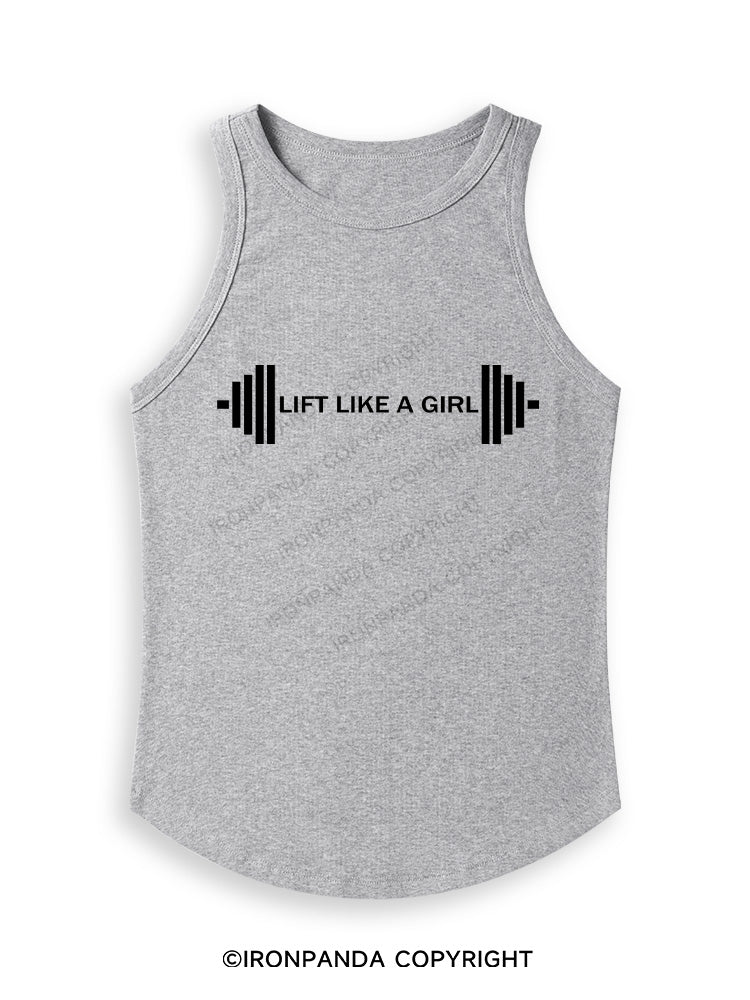 LIFT LIKE A GIRL Fitted Tank Top