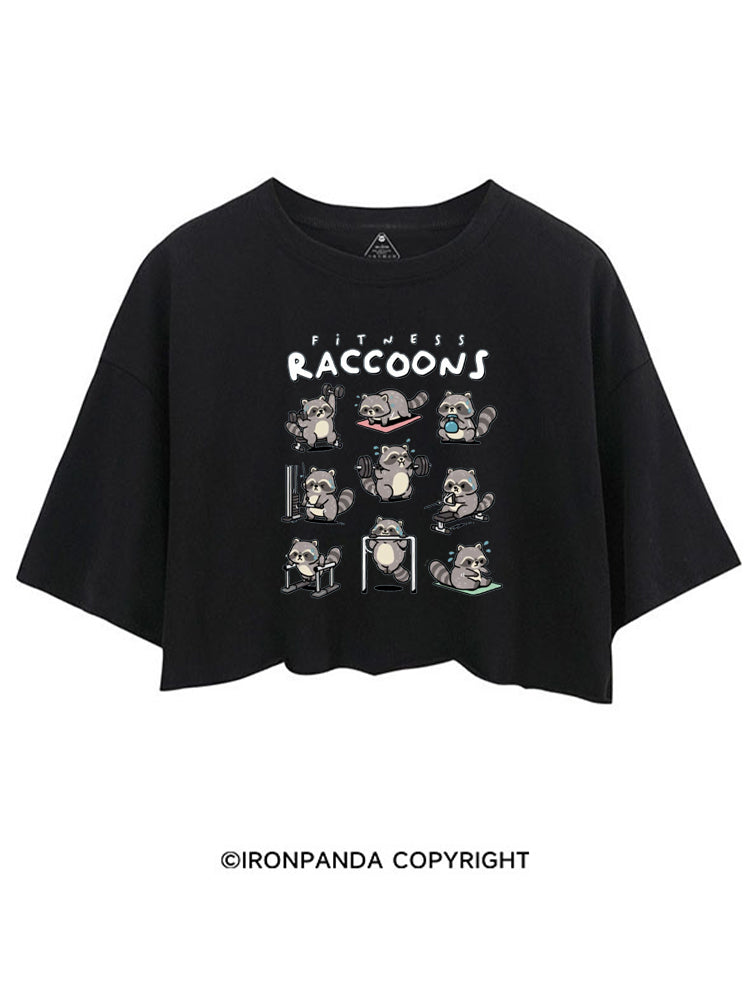 FITNESS RACCOONS CROP TOPS