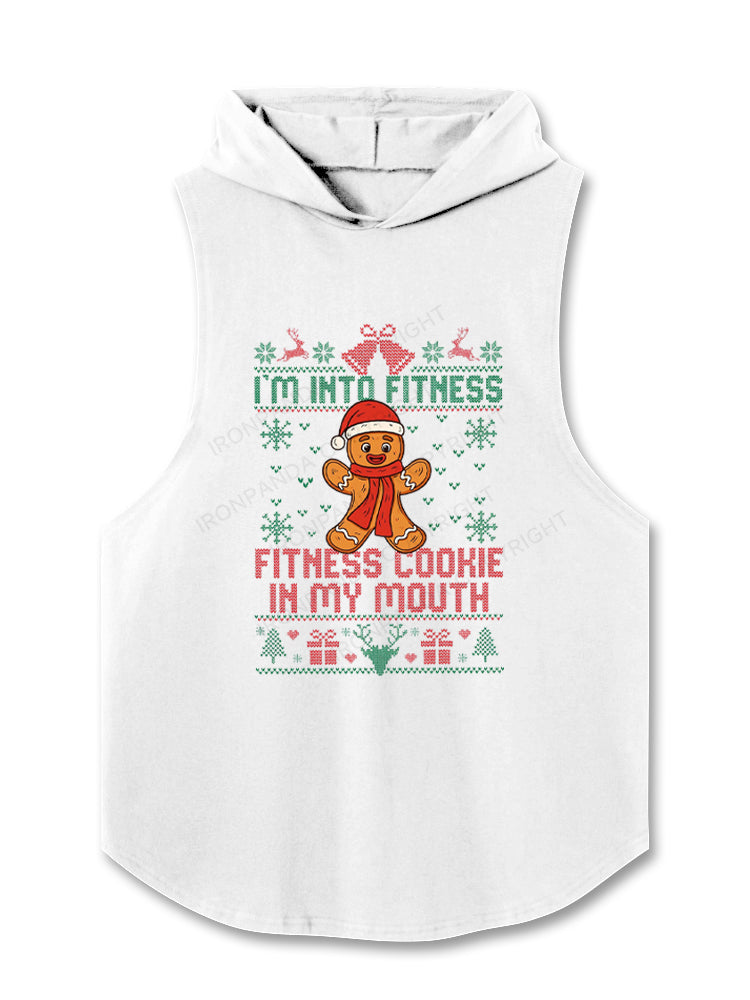 Jolliest Bunch of Fitness Cookie Christmas Hooded Tank