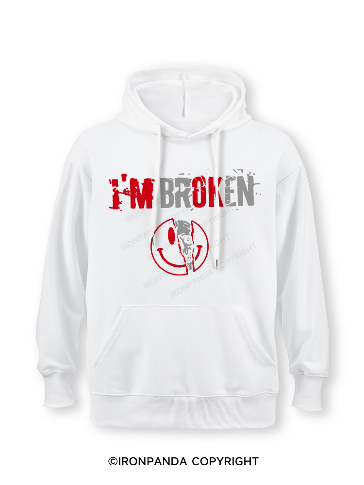 I’m Broken And Smiling Classic Gym Hoodie