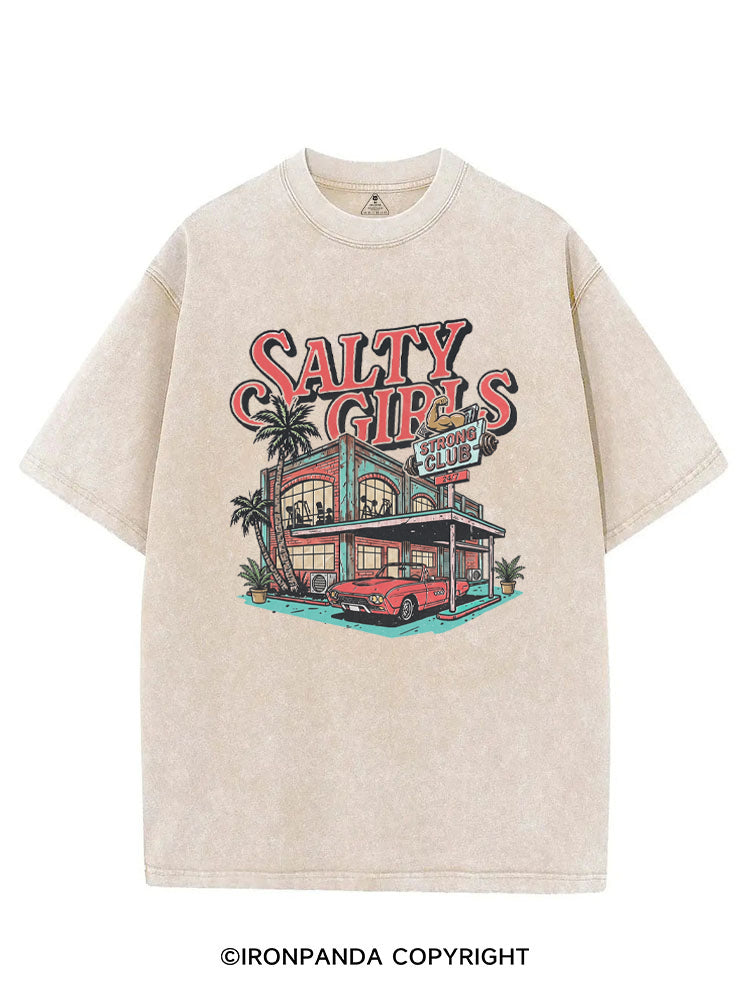 SALTY GIRLS STRONG CLUB VINTAGE GYM SHIRT