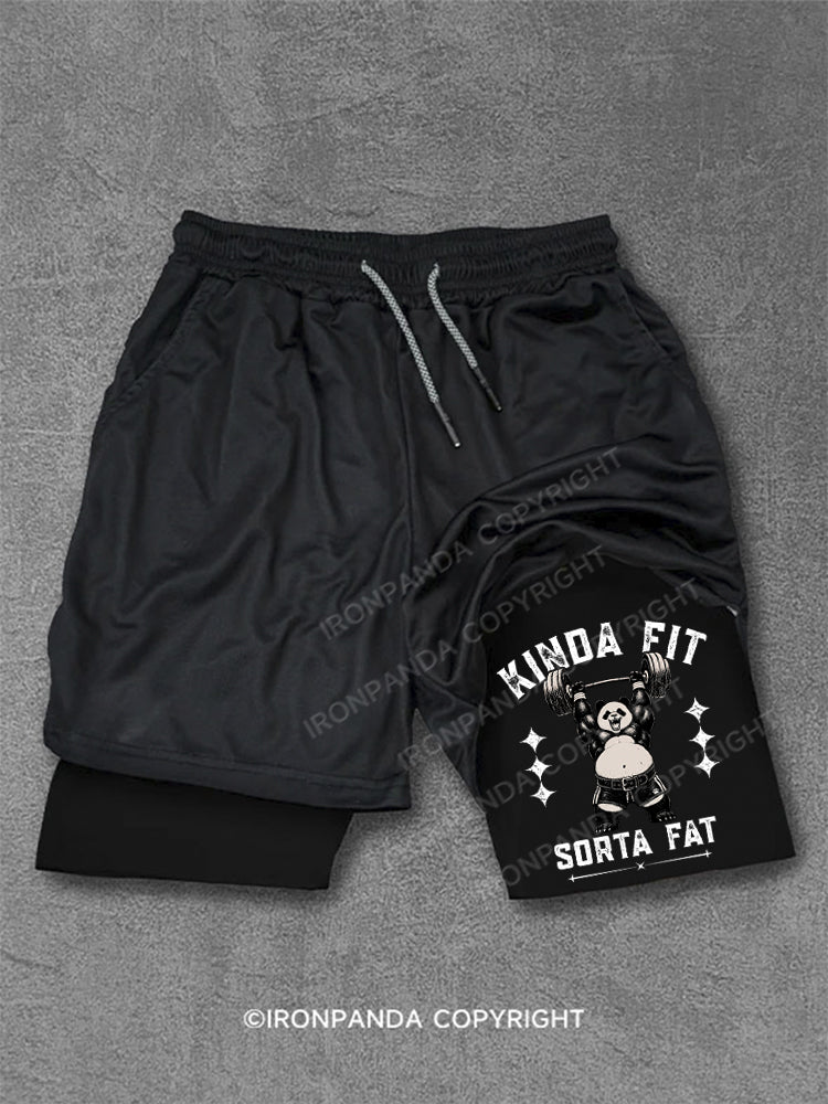 Kinda Fit Sorta Fat Panda Deadlift Performance Training Shorts