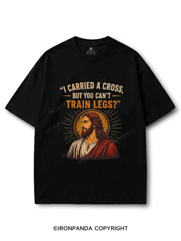 I Carried A Cross But You Can't Train Legs Funny Jesus COTTON PUMP COVER