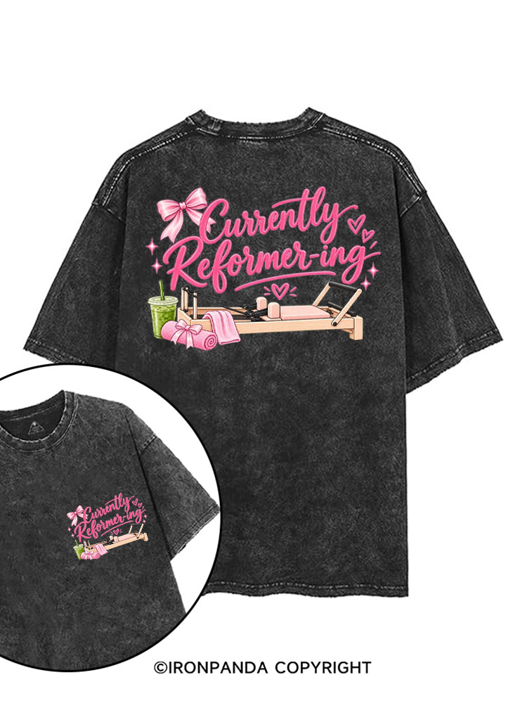 CURRENTLY REFORMER-ING printed Gym Shirt