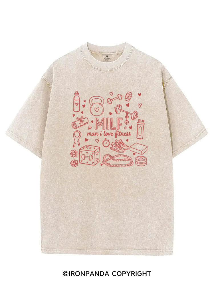 MILF man i love fitness VINTAGE GYM SHIRT