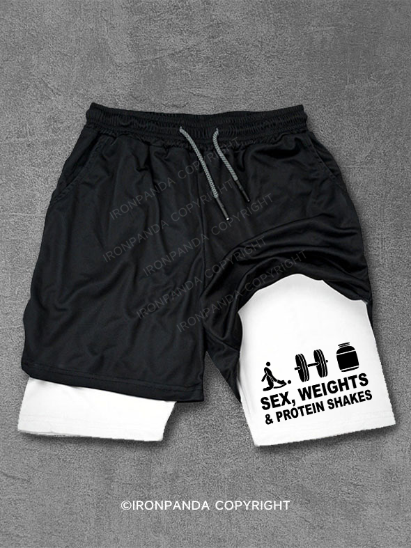 SEX WEIGHTS & PROTEIN Performance Training Shorts
