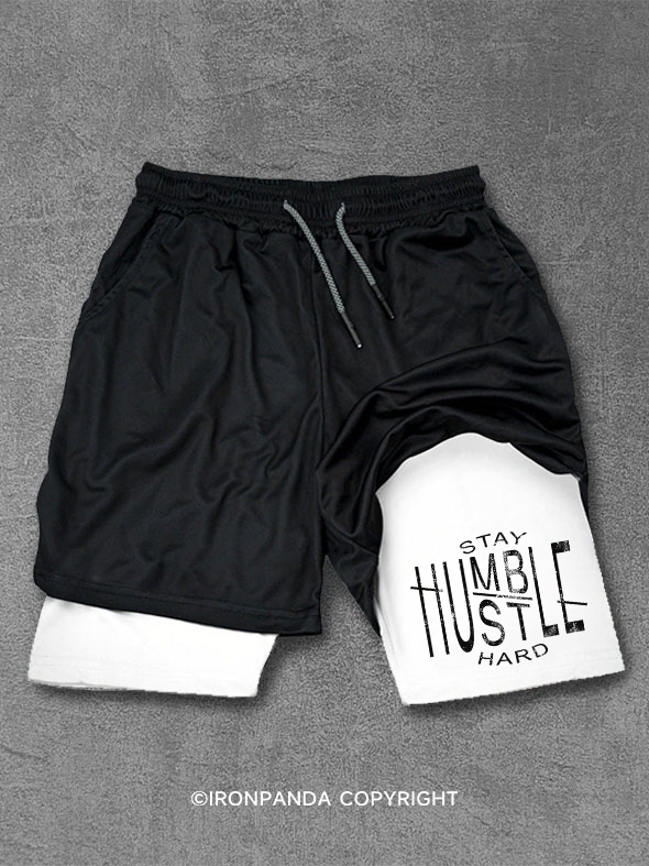 stay humble hustle hard Performance Training Shorts