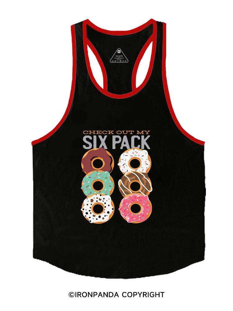 Donut Six Pack Stringer Gym Vest