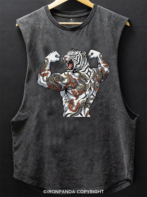 Fierce Tiger Scoop Bottom Cotton Tank