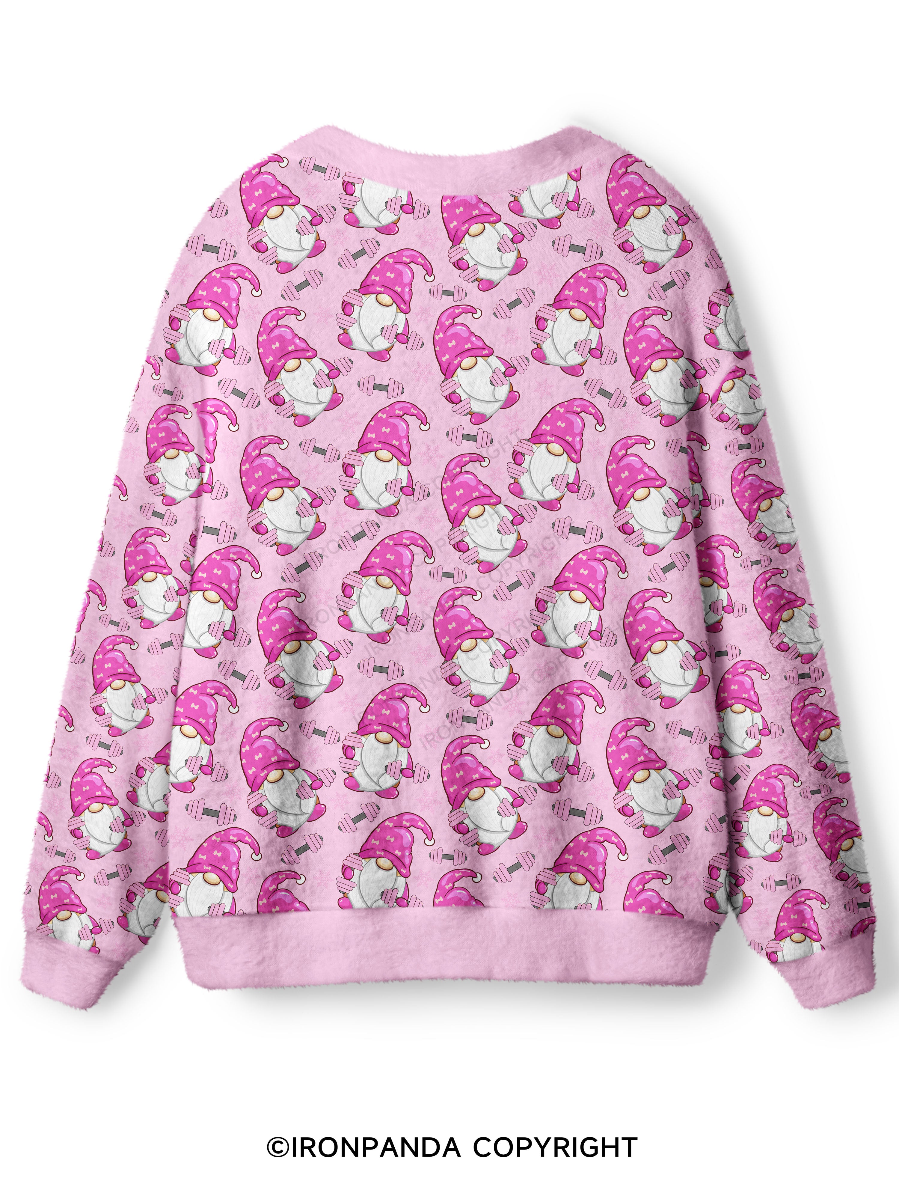 gnome no lift no gift Ugly Cardigan Sweater