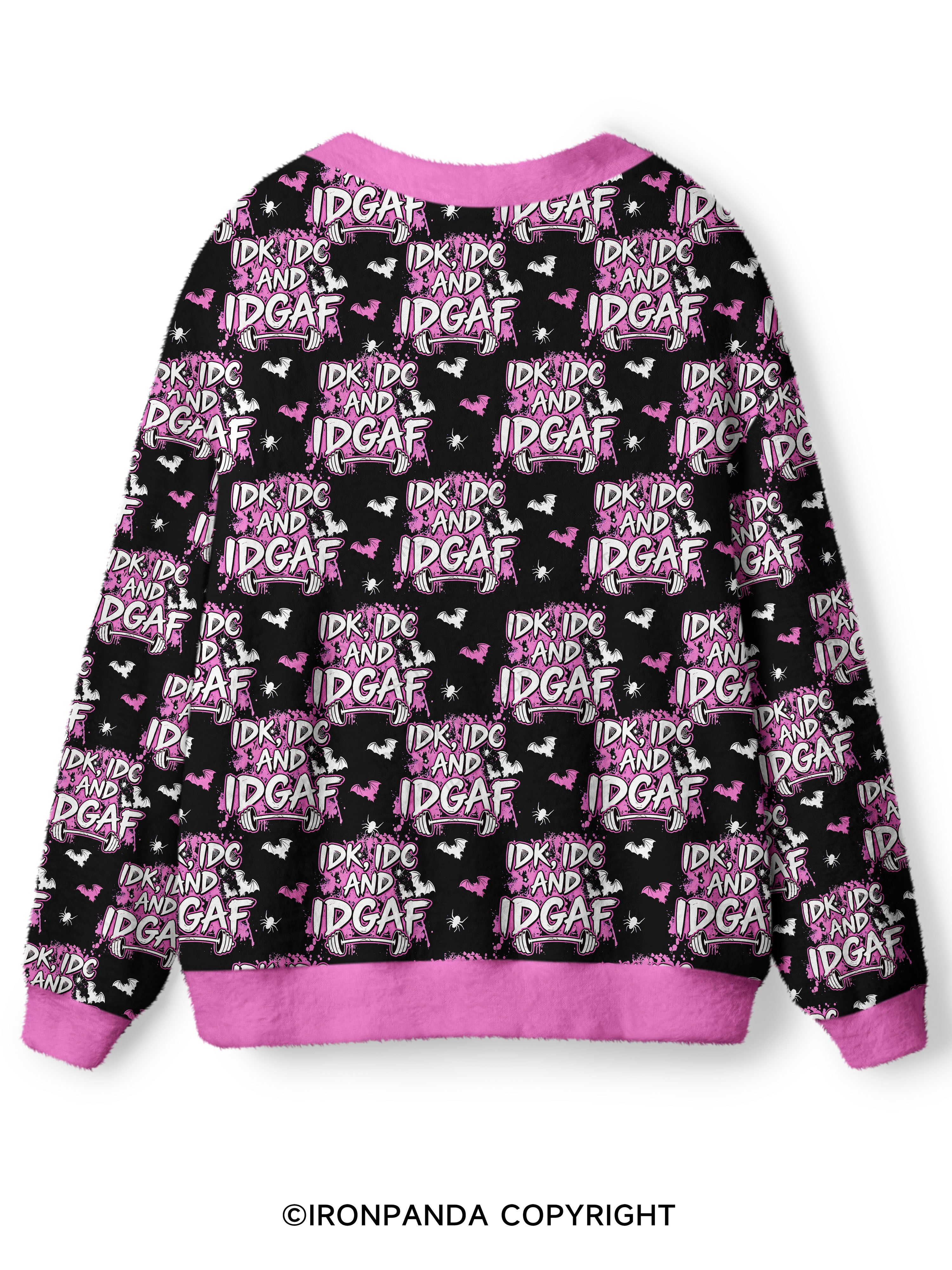 IDK, IDC AND IDGAF Ugly Cardigan Sweater