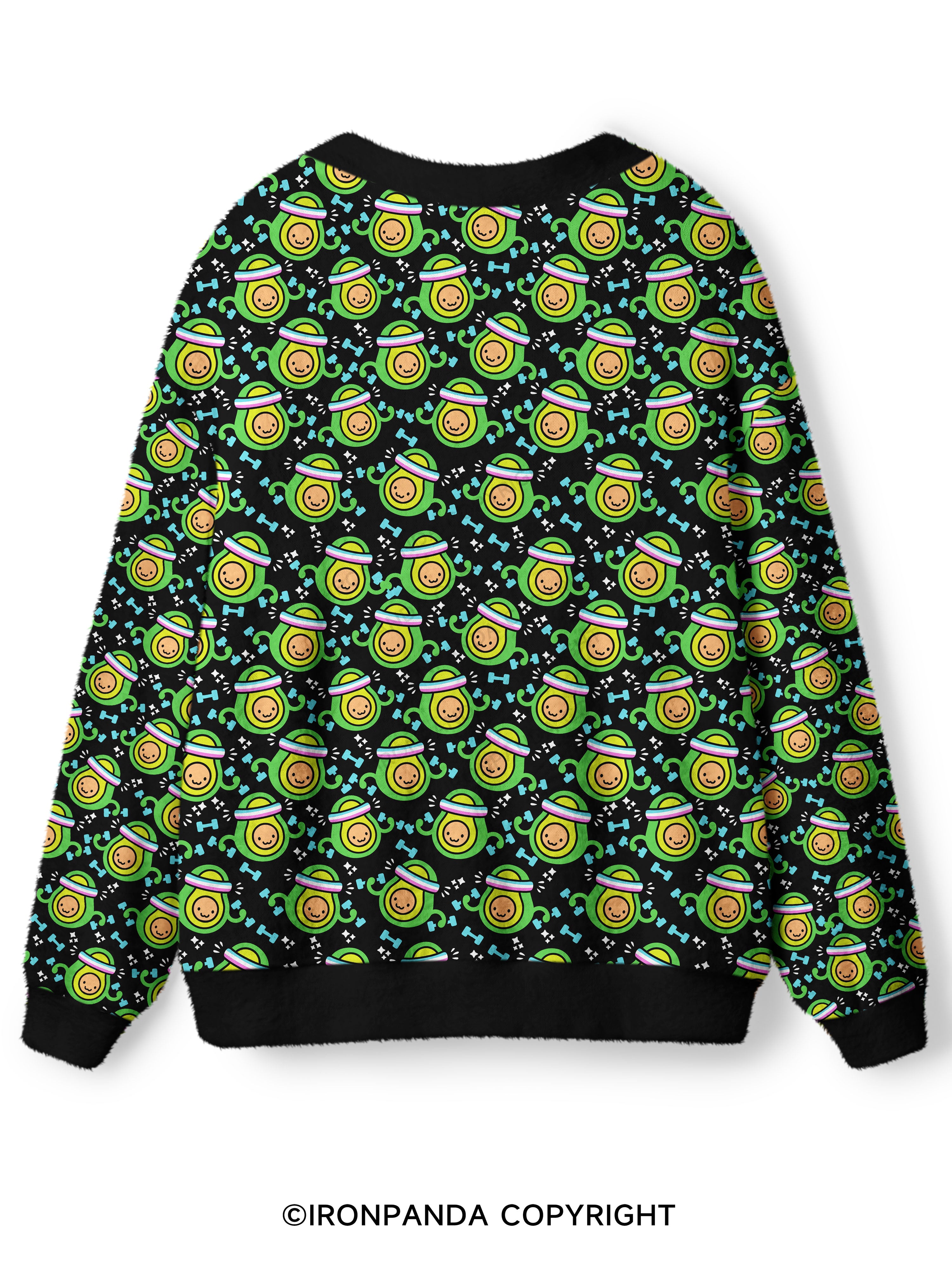 LIL BIT FIT LIL BIT FAT Ugly Cardigan Sweater