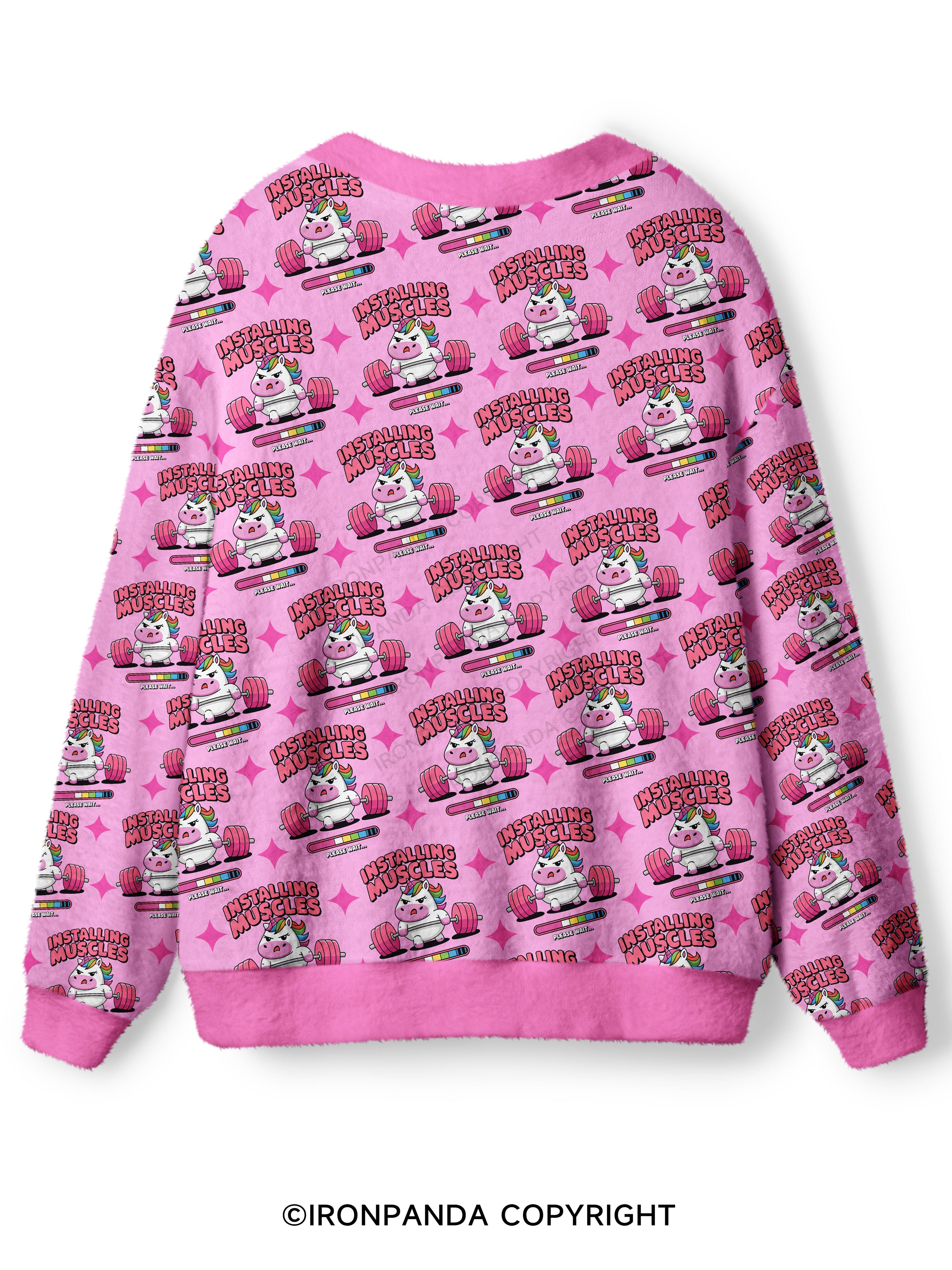 installing muscles Ugly Cardigan Sweater