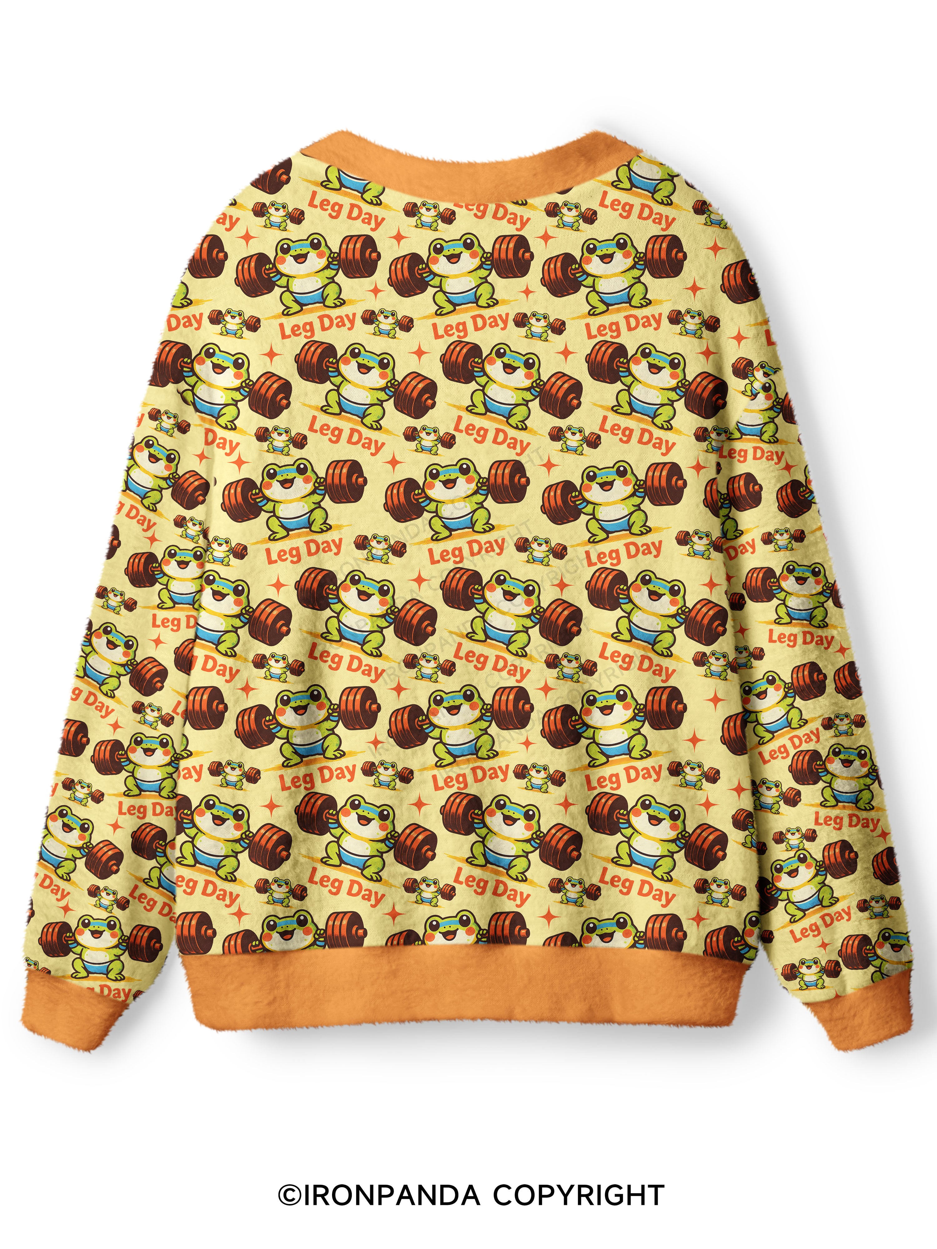 leg day Ugly Cardigan Sweater
