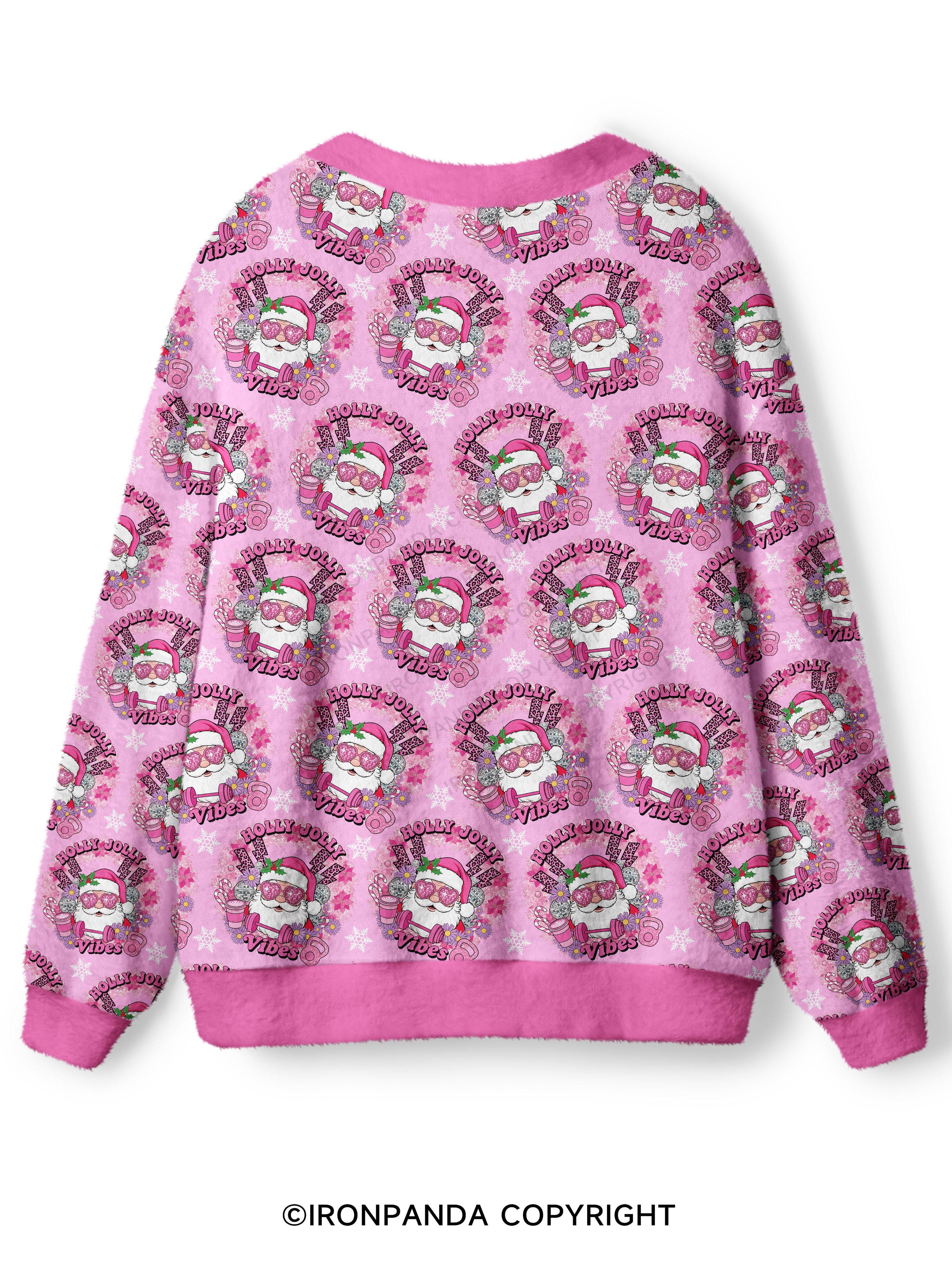 HOLLY JOLLY Vibes Ugly Cardigan Sweater