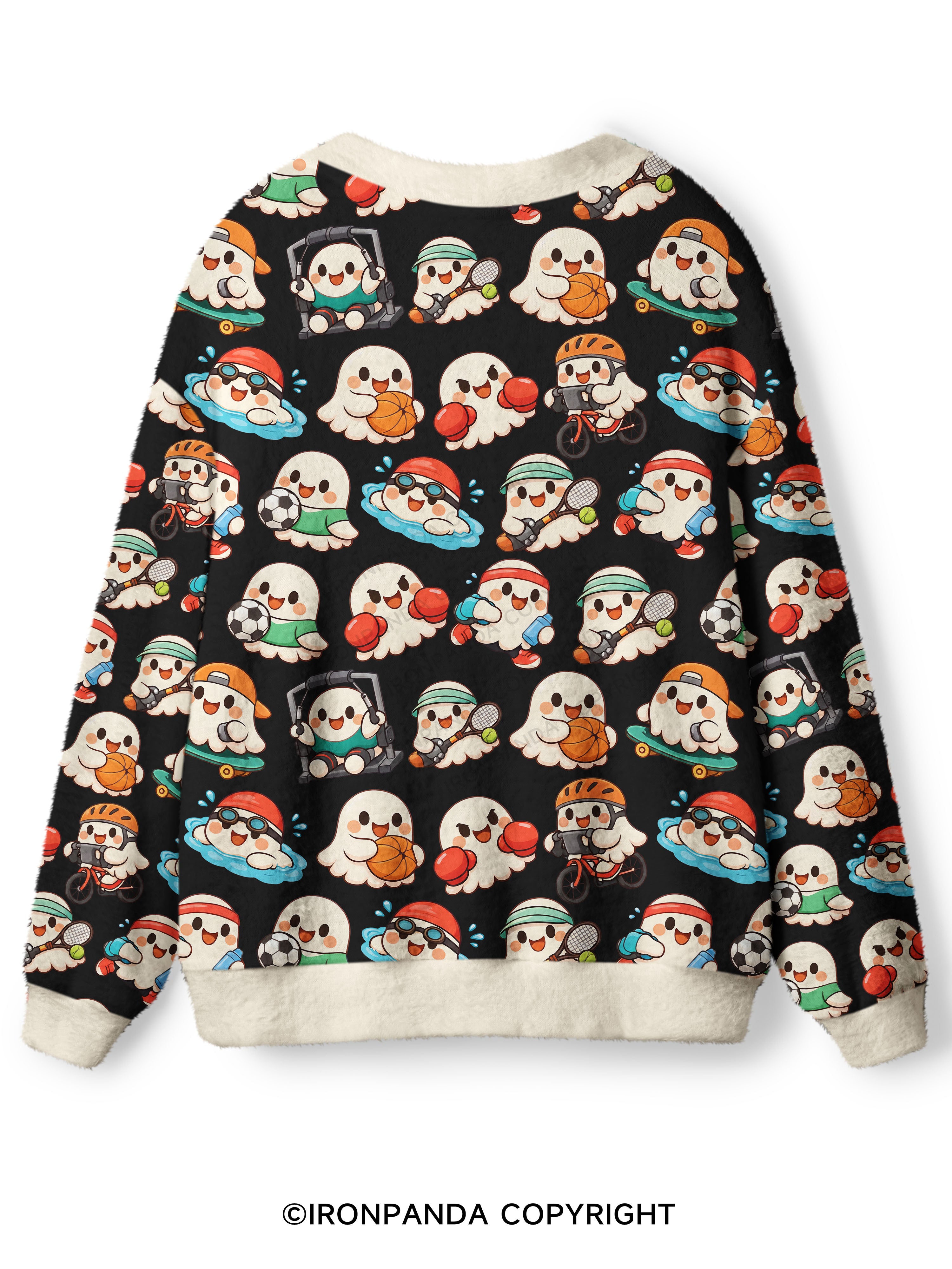 CUTE GHOST SPORTS Ugly Cardigan Sweater