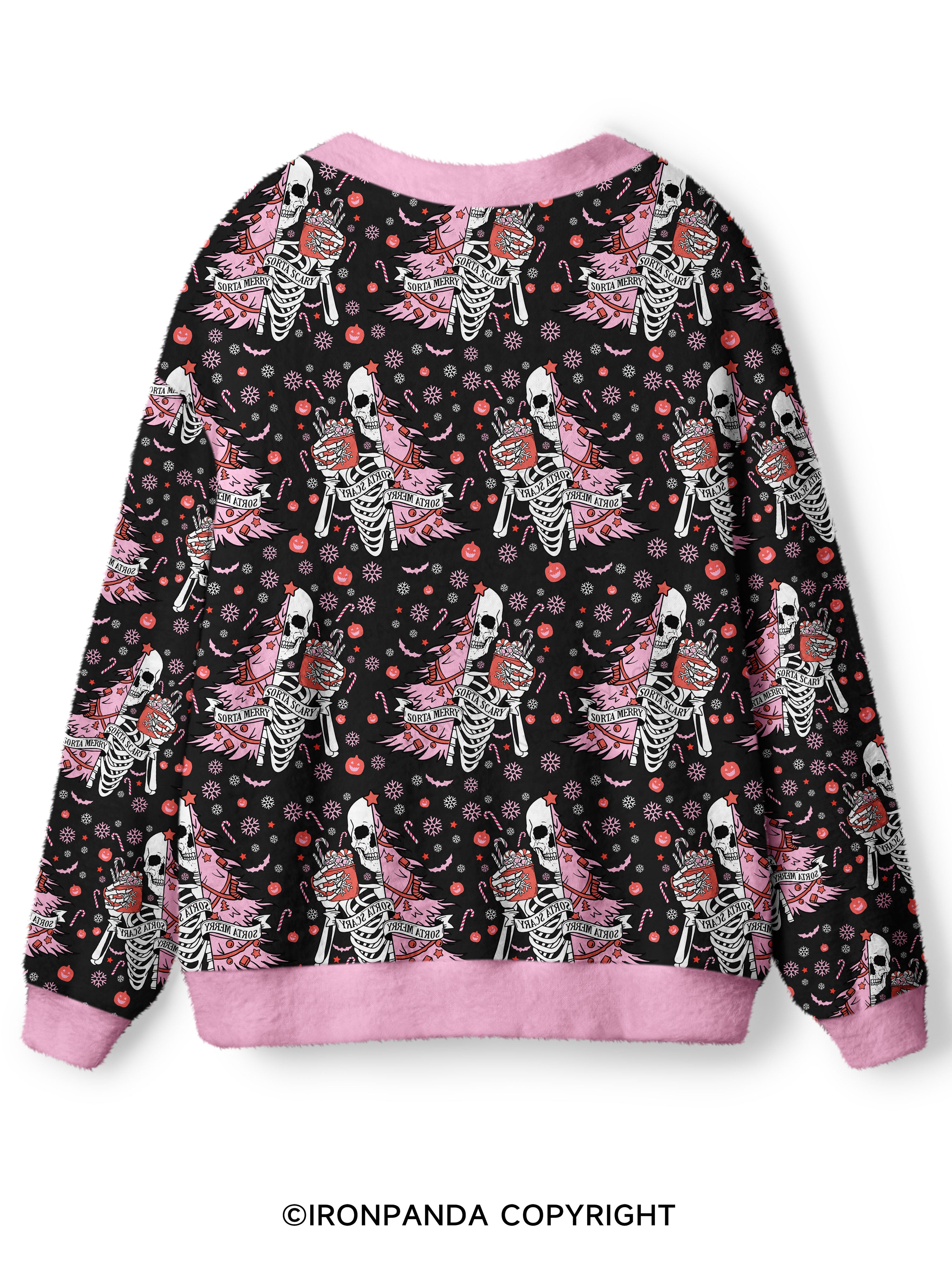 SORTA MERRY SORTA SCARY Ugly Cardigan Sweater