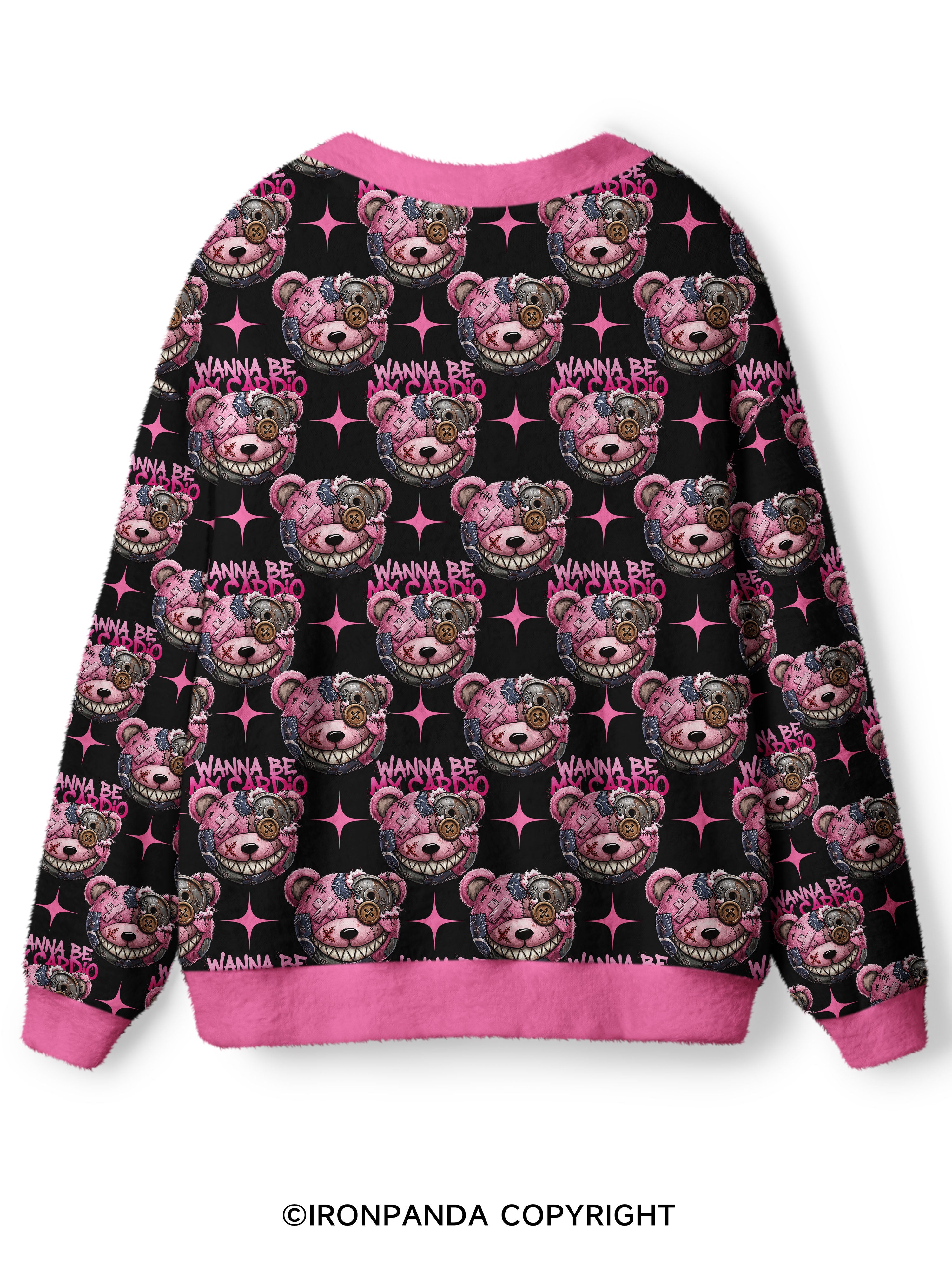 WANNA BE MY CARDIO Ugly Cardigan Sweater
