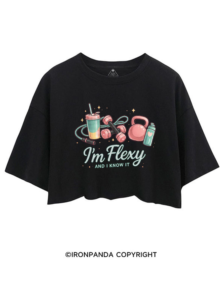 I'm Flexy And I Know It Gym CROP TOPS