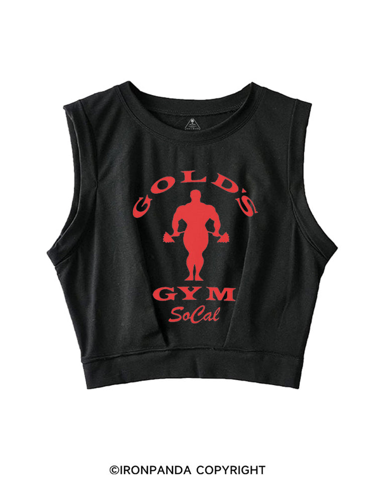 Gold's Gym Socal SLEEVELESS CROP TOPS