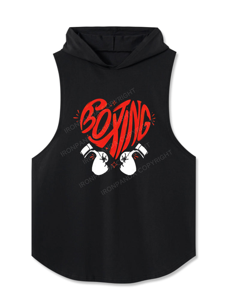 Boxing Gloves with Heart Hooded Tank