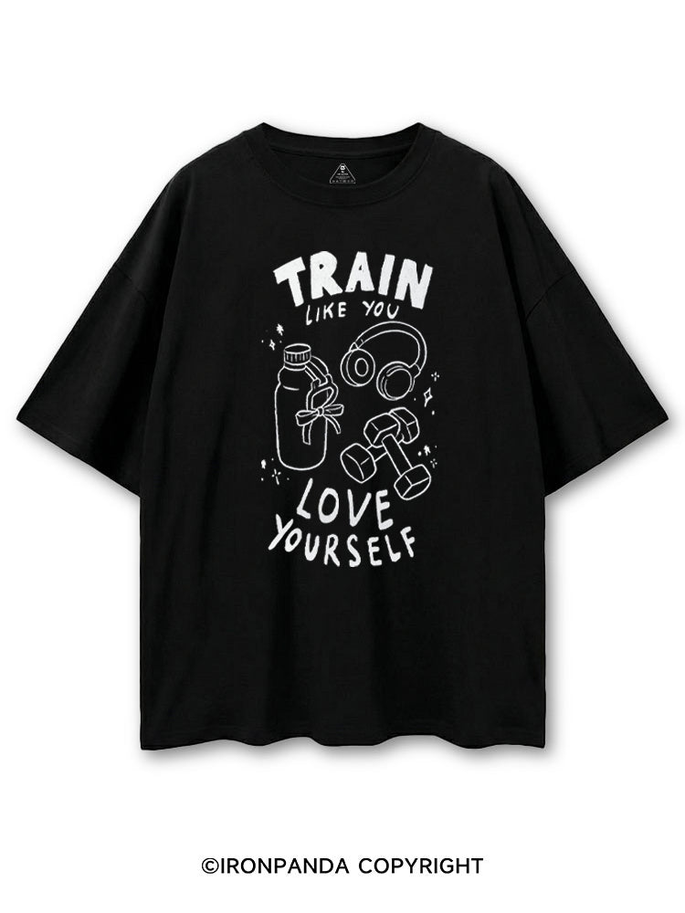 TRAIN LIKE YOU LOVE YOURSELF COTTON PUMP COVER