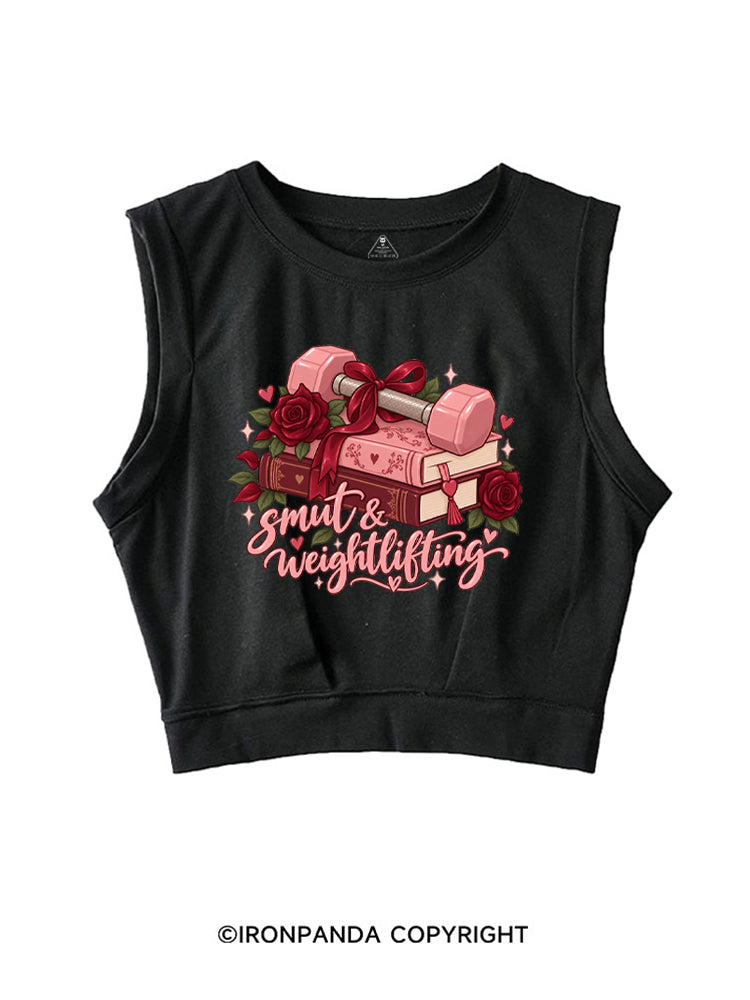 Smut & Weightlifting SLEEVELESS CROP TOPS