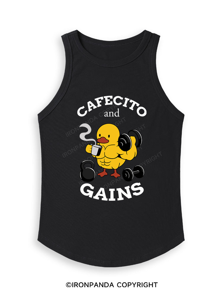 CAFECITO AND GAINS Fitted Tank Top