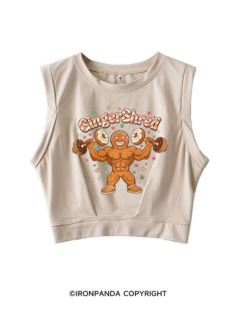 GingerShred SLEEVELESS CROP TOPS