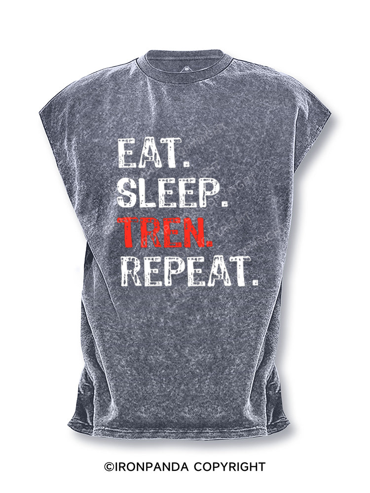 Eat Sleep Tren Repeat Cut Off Tank