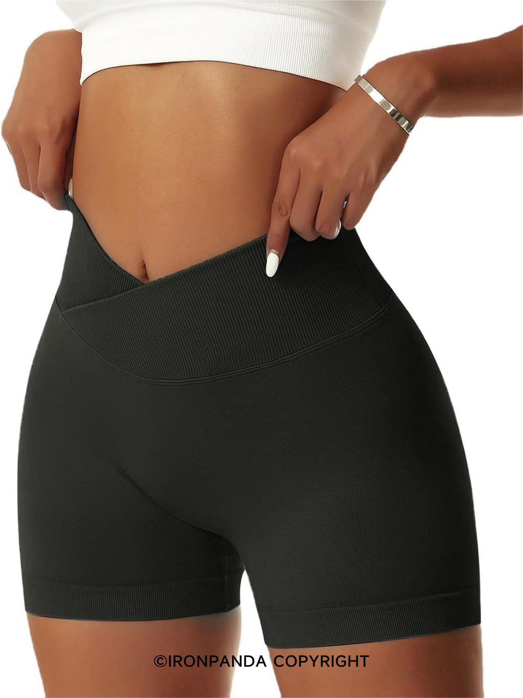 Cross Waist Sculpt Yoga Shorts